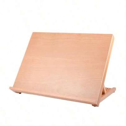 Large Adjustable A3 Drawing Board - Portable Drafting Table & Easel With Folding Design, Lightweight Beech Wood Desk For Artists, Architects, Engineers - Compatible With A3-Sized Papers (No Further Setup Required)