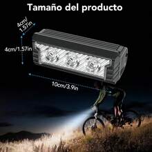 Luces para bicicleta, luz calida y fria para manubrio de bicicleta, luz para iluminar el camino - Chica - Ver 5
