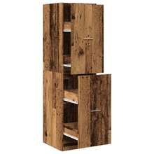 vidaXL Armadio da farmacia in legno antico 40x41x144,5 cm in legno ingegnerizzato - Castano - Visualizzare 2