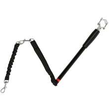 Dog Leash For Bicycles, Elastic Rope, Steel Tube, 124 Cm, Black