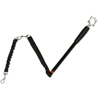 Dog Leash For Bicycles, Elastic Rope, Steel Tube, 124 Cm, Black