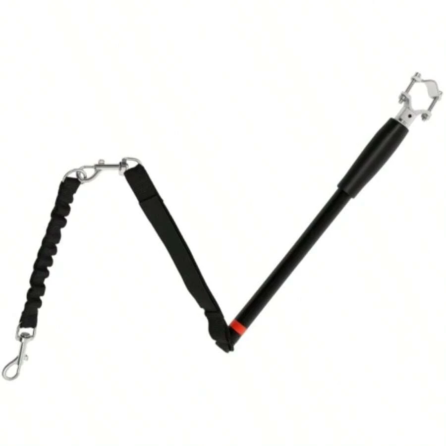 Dog Leash For Bicycles, Elastic Rope, Steel Tube, 124 Cm, Black