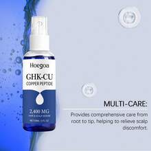 Hoegoa GHK - CU 铜肽头发和头皮精华液，2400mg，60ml，温和保湿精华，使头发柔软亮泽，头皮舒适。 - 彩色 - 查看 3