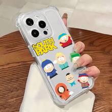 Funda para teléfono con personajes de South Park, compatible con Samsung, Apple, VIVO, OPPO, , Transsion, ,  y Honor. Fabricada en TPU, ofrece protección a prueba de golpes y caídas. Un regalo ideal para familiares y amigos. - transparente - Ver 2