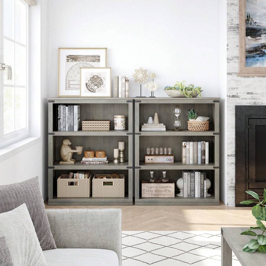 Bookcase - Grey - View 1