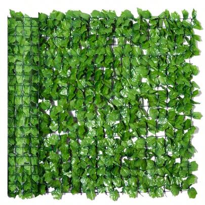 Privacy Screen Hedge, Artificial Hedge 300x100cm, Light Green, Ideal For Balconies And Wall Decoration, UV-Resistant And Easy To Care For.