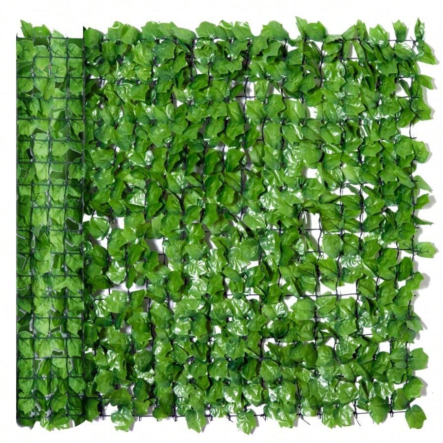 Privacy Screen Hedge, Artificial Hedge 300x100cm, Light Green, Ideal For Balconies And Wall Decoration, UV-Resistant And Easy To Care For. - Green - View 1