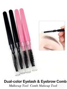 旅行装螺旋眉刷睫毛梳套装 - 带防尘盖，迷你眉毛修剪器，适合日常和旅行使用，男女皆宜的便携式眉毛造型工具 - 彩色 - 查看 8