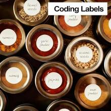 Dreecy 1400 PCS White Dot Stickers Round Coding Labels Circle Dots Labels Stickers Polka Circle Dot Stickers Label Sticker For Office,Classroom,Papers Etc 3/4 INCH 12121212 - 白色/1400個 - 查看 3