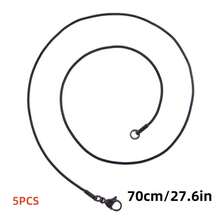 5pcs/Pack Elegant Luxury Fashion Multi-Length Lobster Clasp 1.5mm Flat Snake Chain Necklace, 304 Stainless Steel High Quality Vacuum Plating, DIY Jewelry Supplies, Suitable For Pendant Accessories, Jewelry Making, Valentine's Day, Mixed Colors & Sizes - 5pcs - View 36