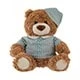 Miniso 1pc Sitting Cute Bear Plush Doll, Soft And Comfortable Touch, Holiday And Daily Decoration, Sweet Birthday Gift, Polyester Material - Multicolor - View 8