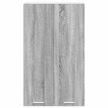 vidaXL Armario suspendido con almacenamiento gris Sonoma 60 x 31 x 100 cm - Gris - Ver 6