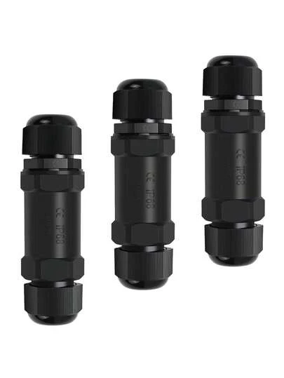 Waterproof RJ45 Coupler 3 Pack, Outdoor IP68 Shielded Gigabit Ethernet Coupler Connector Female To Female For Cat7/Cat6/Cat5E/Cat5 Network LAN Cable Extender (Not For PoE),39412046