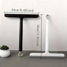 1pc Heavy Duty Squeegee, Sturdy Construction, Comfortable Handle For Easy Cleaning, Hanging Hook For Space-Saving, Suitable For Bathroom, Shower, Kitchen, Mirrors, Tiles, Countertops, Floors, Home, Office, Rental Properties - Multicolor - View 2