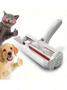 1 con lăn loại bỏ lông thú cưng tái sử dụng, con lăn loại bỏ lông thú cưng nhanh chóng hai chiều - Dễ dàng loại bỏ lông, tự làm sạch, có thể tái sử dụng, nhẹ nhàng với bề mặt - Con lăn loại bỏ bụi bẩn được nâng cấp, thích hợp để loại bỏ lông mèo/chó khỏi ghế sofa, đồ nội thất, thảm, ghế xe hơi. - Nhiều màu - Xem 1