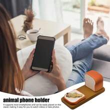 Soporte para Teléfono de Amante de Gatos, Soporte de Escritorio para Teléfono Celular de Gato Lindo, Soporte de Smartphone de Gato Lindo de Resina, Soporte de Escritorio para Teléfono Celular de Animal de Dibujos Animados, Soporte para Teléfono de Gato - Gato Adorables Recostado en un Libro Mágico (Gato de Libro) - Gato de libros - Ver 5