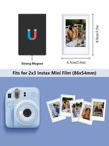 5-20个3英寸磁吸式相框迷你亚克力磁性相框透明亚克力卡片展示架 - 彩色 - 查看 3