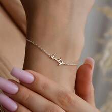 Personalized Name Bracelet, Custom Name Jewelry,Dainty Layering Bracelet,Gift For Her, Personalized Jewelry,Bridesmaid Gifts - Multicolor 3 - View 7
