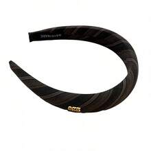 韩式优雅手工斜条纹布艺发箍，时尚复古可爱高冠布艺发圈发饰 - FG-1402 - 查看 5