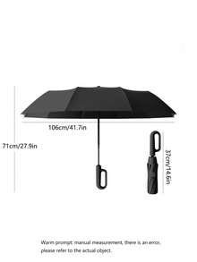 1pc Foldable Travel Golf Umbrella, Automatic Open/Close, Lightweight & Compact, Backpack Carry, Car Sunshade, Outdoor UV Protection, UPF 50+, Unisex, With Hiking Carabiner Handle,Spring Summer Picks,Brides Maid Gifts,Room,Bedroom Decor,Beach,Travel,For Men,For Women,Vacation,Women's Day,Travel Essentials,Wedding Favours,Y2k,Bedroom,Car Accessories Women,Kitchen Decor,Cute Stuff - Multicolor - View 5