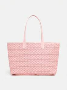 Women's Fashion New Simple Handbag Set, Shoulder Bag, Large Capacity Tote Bag, Commuter Versatile Ladies Handbag, Wallet, Student Shoulder Bag - Pink - View 4