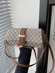 1pc New Fashion Handbag, Long Handle Tote Bag, High-Quality Niche Original Design Shoulder Bag, Suitable For Travel, Dating, Shopping, Office Wear, Gift For Girlfriend And More - Khaki - View 11