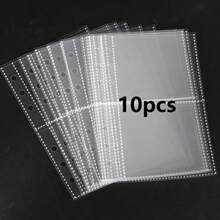 A6 Transparent Color-Changing Butterfly Polka Dot Binder, Transparent Soft Cover Binder Set, Replaceable Album Binder Refill, Replaceable Inner Pages, High-Quality PP Material, Transparent PET Sticker Board, Binder Back Paper, Suitable For Storing Beautiful Photos, Sticker Books, Stamp Books - Multicolor - View 17