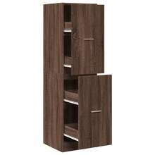 vidaXL Armoire apothicaire chêne marron 40x41x144,5 cm en ingénierie - Tabac - Voir 2
