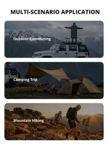 CAMEL CROWN Wide Brim Bucket Hat, Summer UV Protection Sun Hat, Denim Hat, Hiking Cap - Khaki - View 6