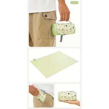 1pc Portable Outdoor Mat | Nylon Material, Multiple Pattern Designs - Suitable For Picnics, Beaches And Other Occasions - Multicolor - View 5