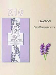 20pcs Bedroom Wardrobe Bookshelf Air Freshener Sachets, Assorted Floral Scents, Hanging Wardrobe Deodorizer, Moth Repellent, Fragrance Bags, Holiday Gift, Suitable For Dorm & Home