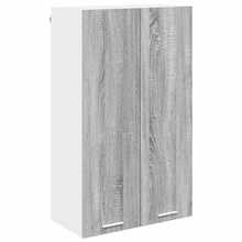 vidaXL Armario suspendido con almacenamiento gris Sonoma 60 x 31 x 100 cm - Gris - Ver 2