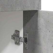 vidaXL Armário de gaveta "Lyon" cinza beton 60 x 46 x 81,5 cm Bois d'ingénierie - Cinza - Ver 8