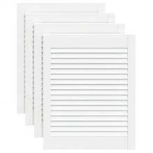 vidaXL Porte per Armadio 4pz Bianco 61,5x49,4 cm con perni solidi - Bianco - Visualizzare 2