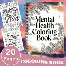 Mental Health Coloring Book For Adults, 20 Pages Of Motivational Quotes & Aesthetic Patterns, Mindfulness Gift For Anxiety Relief, Large A4 Size Stress-Relieving Mandalas, Perfect Self-Care Gift - CD0015 - Xem 2