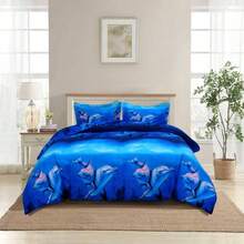 3D Printed Duvet Cover Complete Set - Soft Brushed Microfiber With Fitted Sheet Pillowcases - Bonnie - View 7