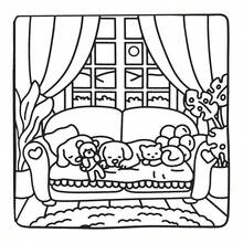 42-210g Livro de Colorir Listrado Fofo, Elementos de Toalha Listrada Curativa, Esquema de Cores Verde e Roxo, Detalhes de Empilhamento, Desenho Relaxante, Adequado para Papelaria, Suprimentos Escolares, Presente Perfeito para Meninas, Temporada de Casamento, Dia das Mães - Garota aconchegante e caseira - Visão 4