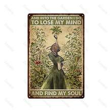 Girl Baking Because  Is Wrong Metal Poster Vintage Bathroom Sign Sewing Laundry Shabby Plaque Plates Bar Home Decoration (7) - 彩色 - 查看 7
