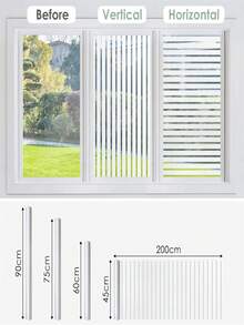 1 Roll Frosted Window Film, No Glue Needed, Static Cling, Privacy Protection, Opaque, UV Blocking, Suitable For Bathroom, Kitchen And Office - Multicolor - View 6
