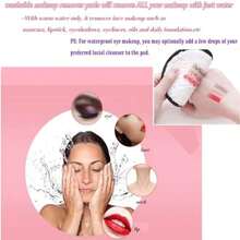 Reusable Makeup Removing Pads Gentle Hypoallergenic for Facial Cleansing and Mascara Removal - como en la foto - Ver 7