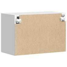 vidaXL Armoire murale de cuisine Porto blanc brillant bois ingénierie - Blanc - Voir 7