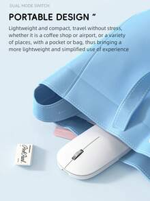 New Dual-Mode Wireless Bluetooth Rechargeable Silent Mouse - Multicolor - View 9