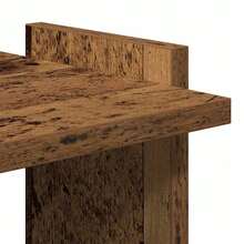 Libreria vidaXL con 3 livelli in legno antico 60x30x120cm realizzata in ingegneria - Castano - Visualizzare 7