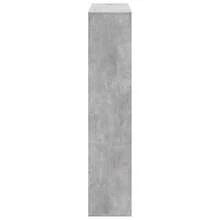 vidaXL Bibliothèque gris béton 100x33x156,5 cm ingénierie du bois - Gris - Voir 5