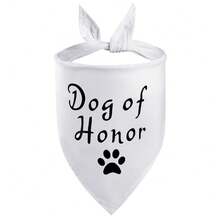 1pc Pet Triangular Bandana Bib, Dog Cat Triangle Scarf Collar, Suitable For Engagement Party, Wedding And Other Occasions, My Owner Is Getting Married - Multicolor - View 35