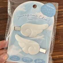 1Pair Cute Sweet Japanese Style Y2K Angel Wing Hair Clip Hairpin Barrettes Hairgrip - trắng - Xem 1