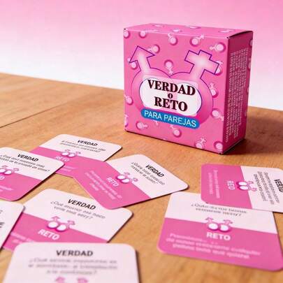 50 Tarjetas "¡La Palabra!" Juego de Cartas Mini de Idioma Español, Adecuado para Reuniones Familiares, Campamentos y talla grande
