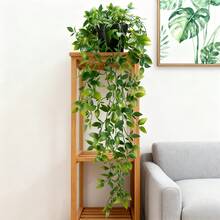 Maceta colgante artificial - Incluye maceta, apta para decoración de jardín primaveral al aire libre, también para el hogar, sala de estar, oficina, baño, decoración de estanterías, bodas y decoración de cumpleaños - Multicolor - Ver 3
