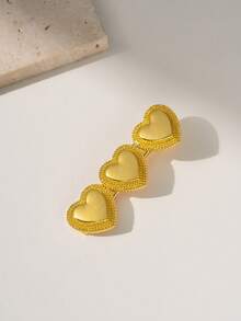 Herseygold 1pc Middle Eastern Arabic Bridal Jewelry Totem Hairclip, Holiday Hair Accessory, Daily Wear, Friend Gift - Gold - View 2