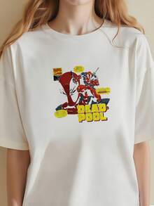 Deadpool-Comic-Art--T-Shirt-T-Shirt - 白色3 - 查看 2